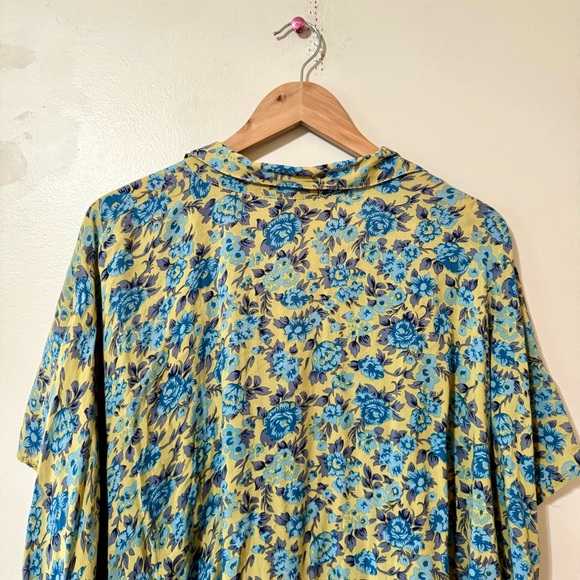Novella Royale Romper Blue Rose Luna Floral Pattern Wide Sleeve Boho Small - Picture 7 of 7